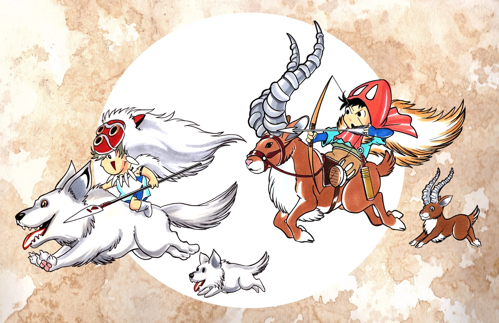 Chibi Mononoke — ART OF DAVID WONG